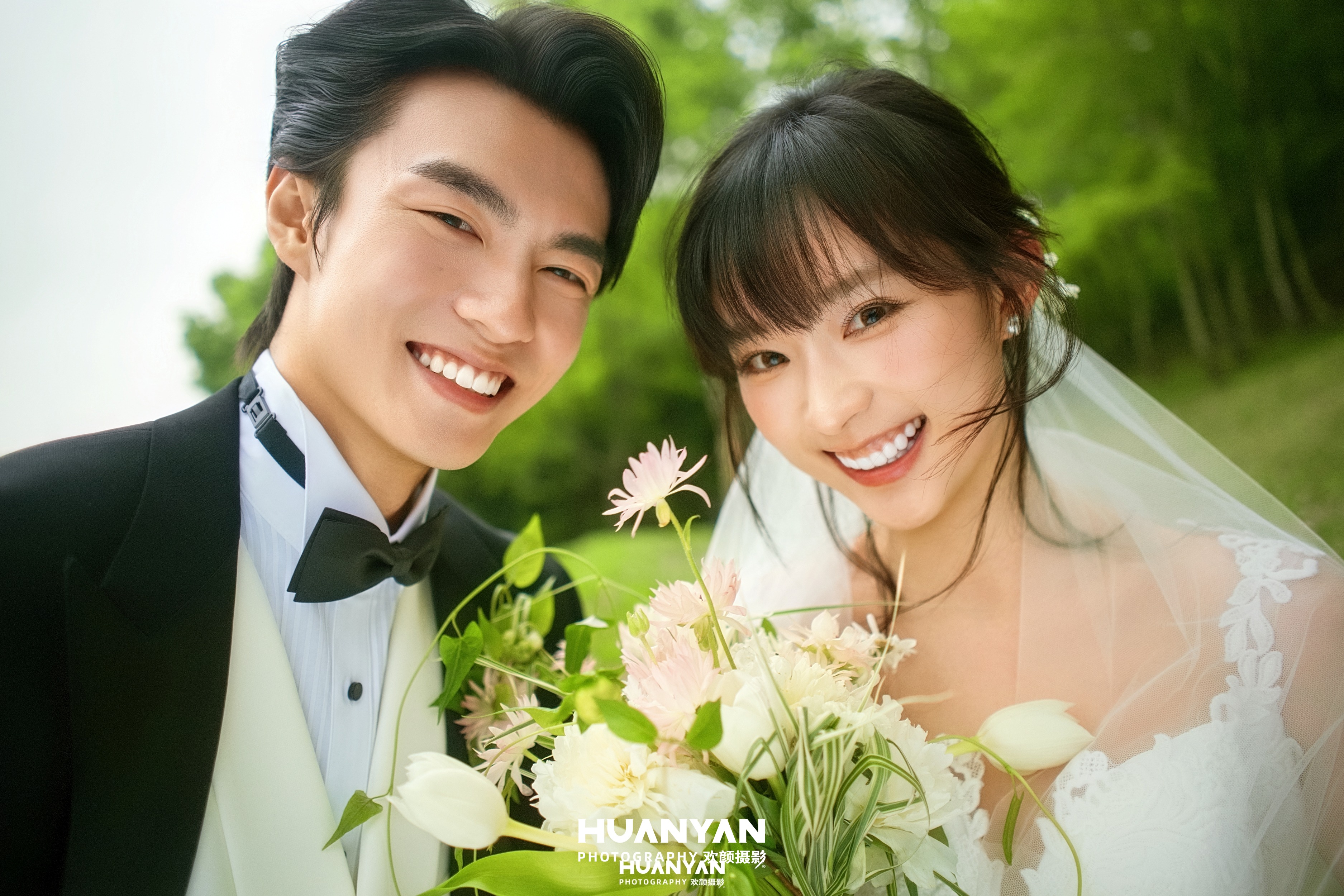 户外自然清新自然婚纱照实拍（杯中盛夏系列）