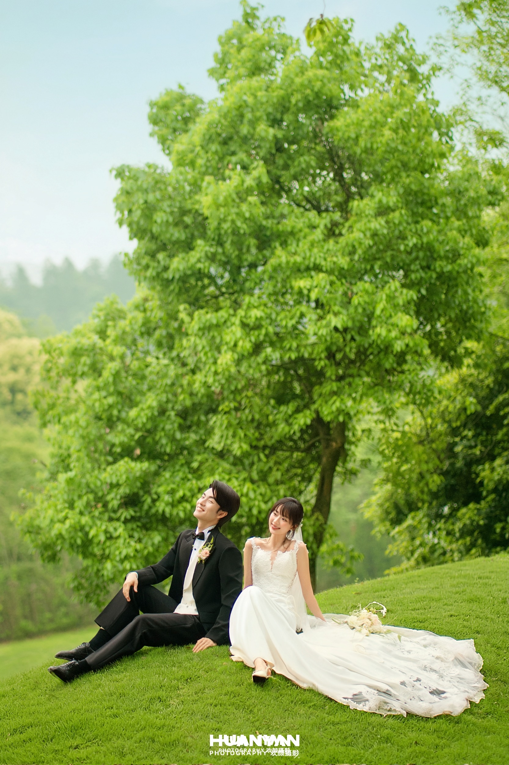 户外自然清新自然婚纱照实拍（杯中盛夏系列）