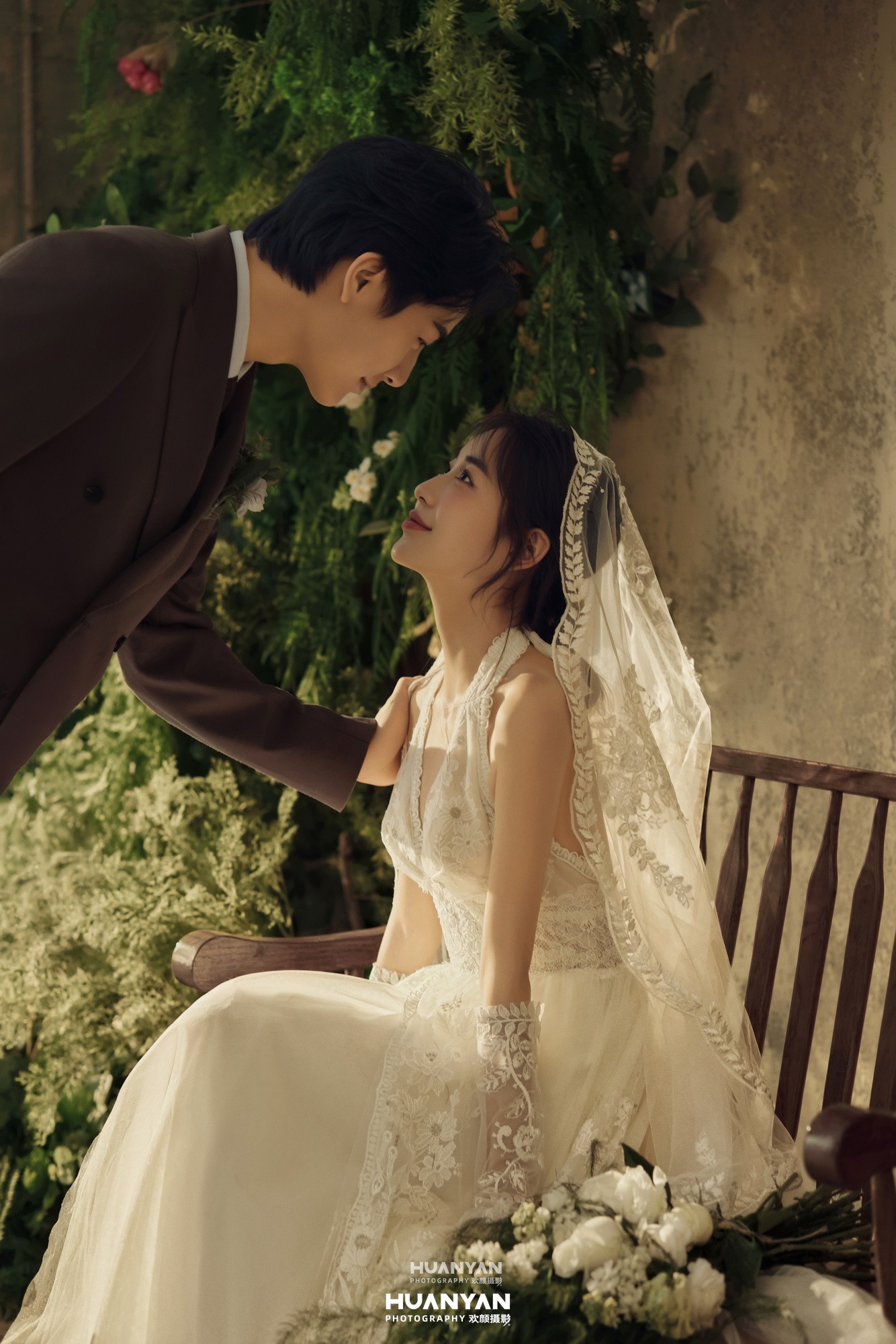 室内影棚浪漫唯美婚纱照实拍（暮光秘语系列）
