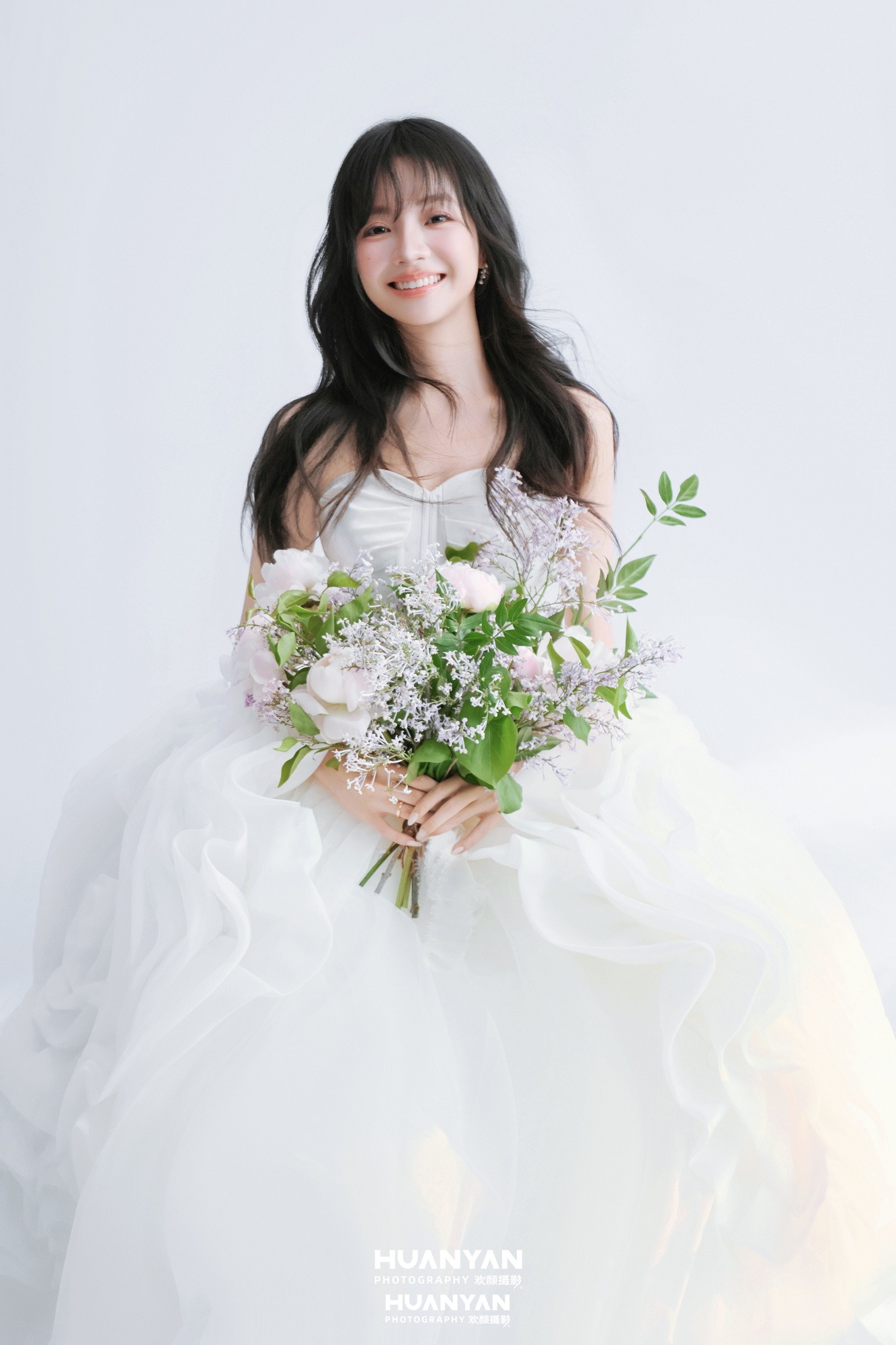 室内影棚浪漫唯美婚纱照实拍（柔光相偎系列）