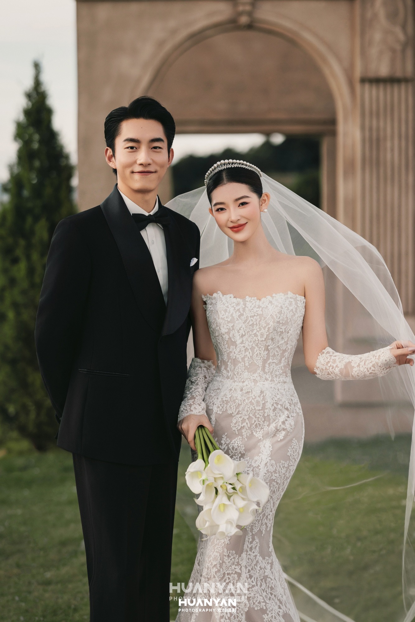 复古婚纱照 · 户外自然场景 · 柏间风起客片