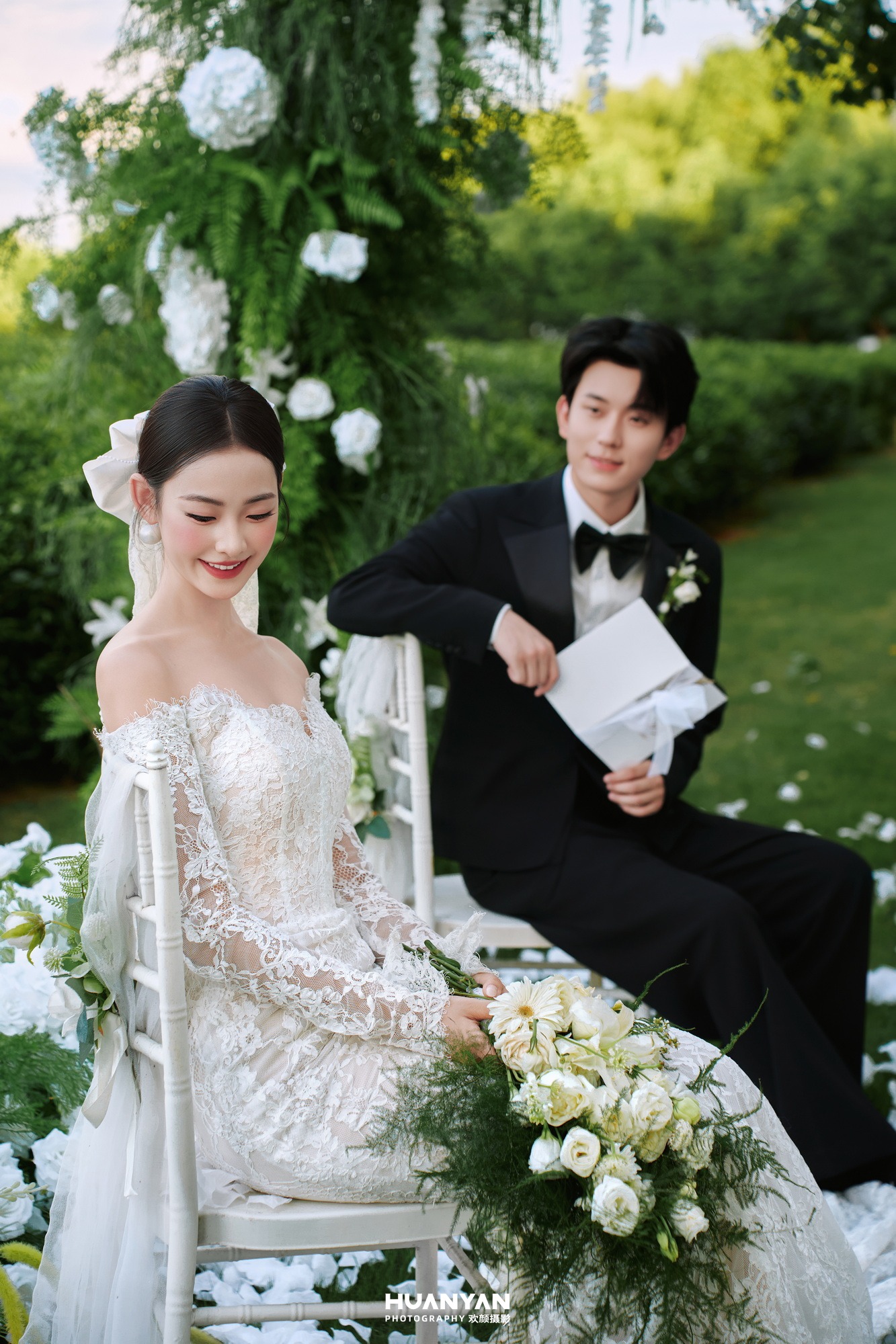 清新自然婚纱照 · 户外自然场景 · 绿野誓约客片